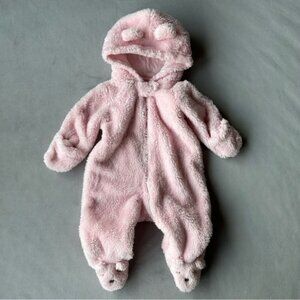 Carters ~ Fleece Bunting Bag Footie Shell ~ Pink ~ Baby Size 3 Months